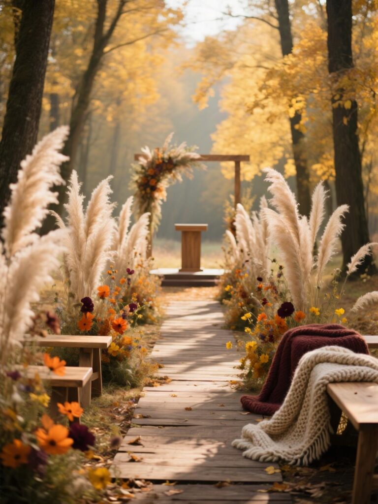 20+ Boho Autumn Wedding Decor Ideas