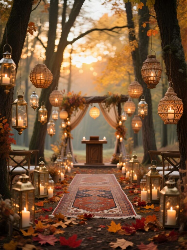 20+ Boho Autumn Wedding Decor Ideas