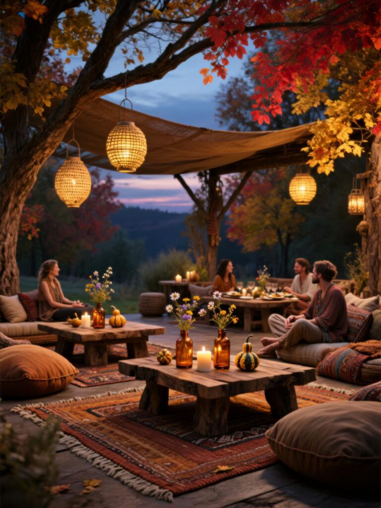 20+ Boho Autumn Wedding Decor Ideas