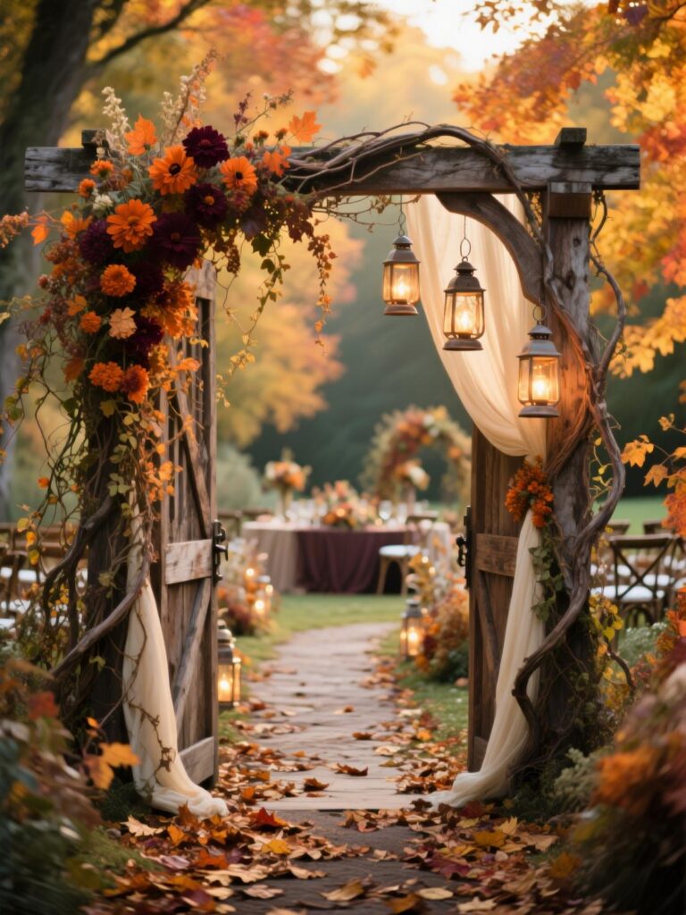 20+ Boho Autumn Wedding Decor Ideas