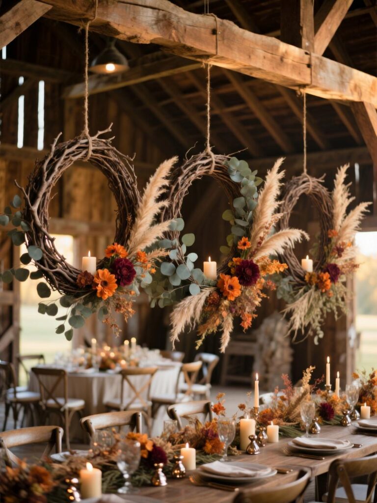 20+ Boho Autumn Wedding Decor Ideas