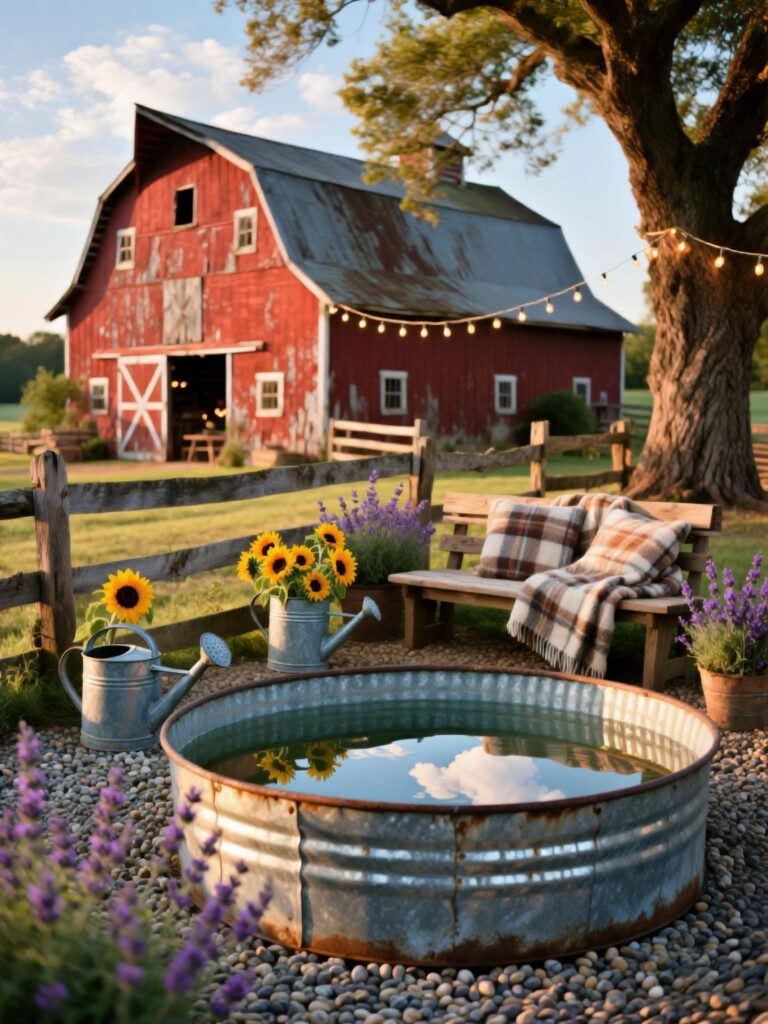 20+ Stock Tank Pool Ideas for A Stylish Backyard
