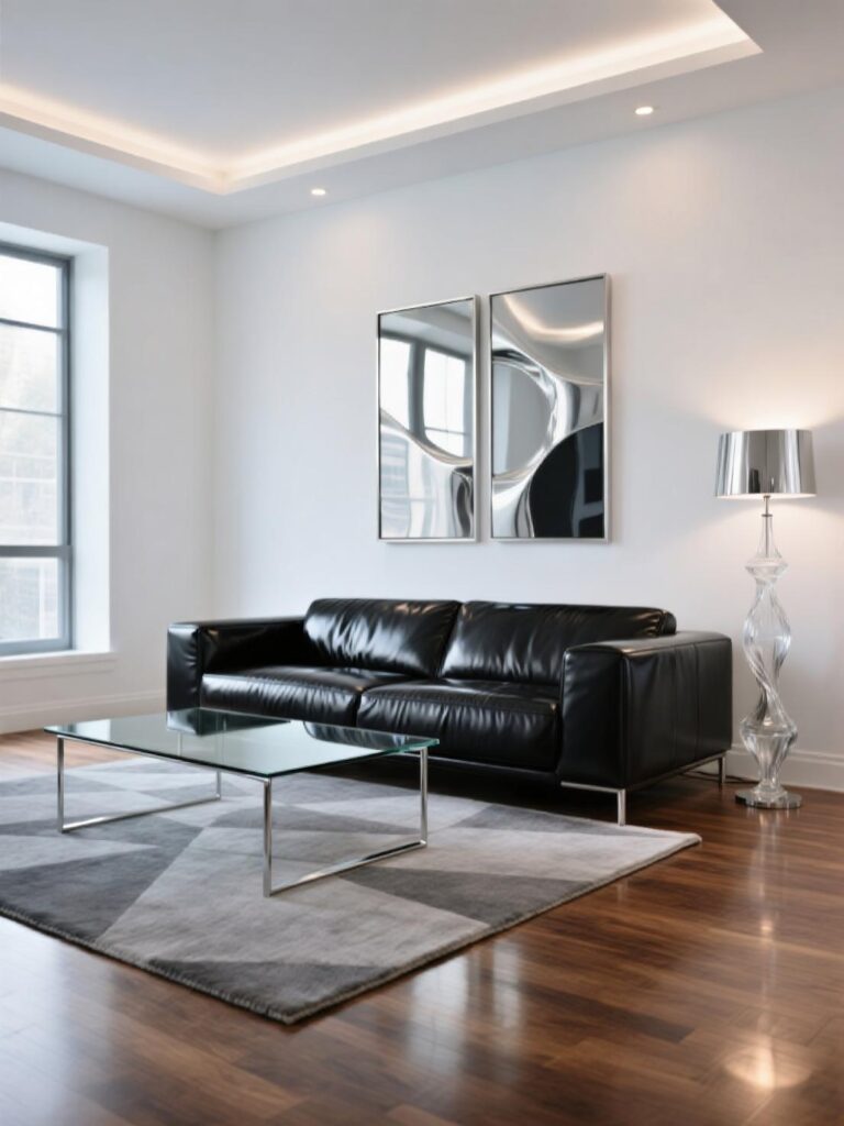 20+ Dramatic Black Sofa Living Room Designs