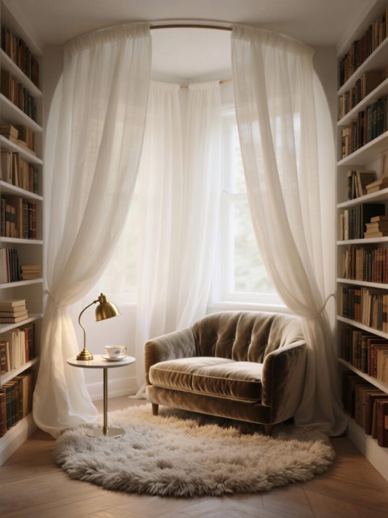 20+ Cozy Home Library Reading Nook Ideas for Book Lovers