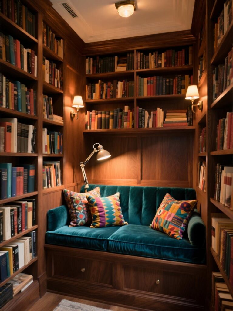 20+ Cozy Home Library Reading Nook Ideas for Book Lovers