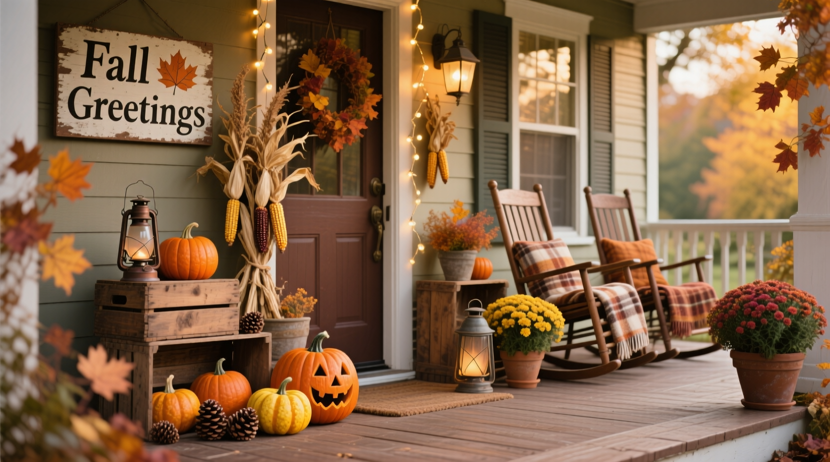 20+ Fall Front Porch Decor Ideas for a Striking Autumnal Entrance
