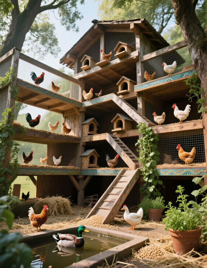 20+ Chicken and Duck Coop Combos Ideas