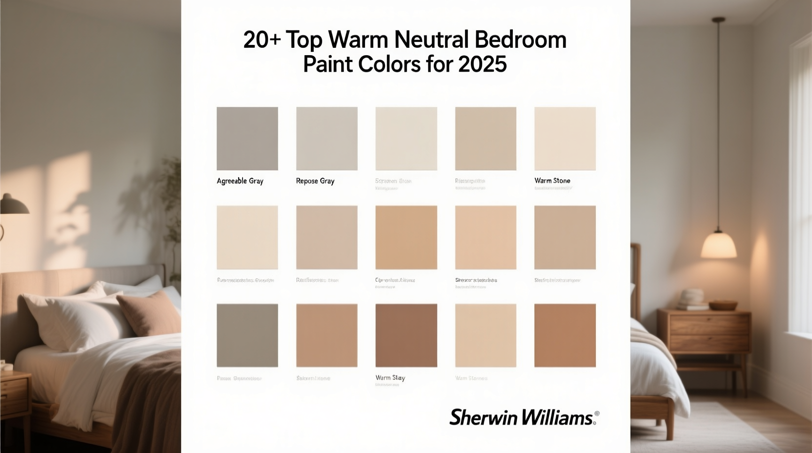 20+ Top Warm Neutral Bedroom Paint Colors for 2025 from Sherwin Williams