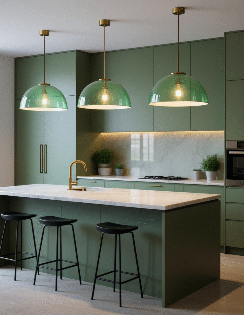 20+ Stunning Pendant Lighting Ideas for Kitchen Islands That Perfectly Repeat Your Color Palette