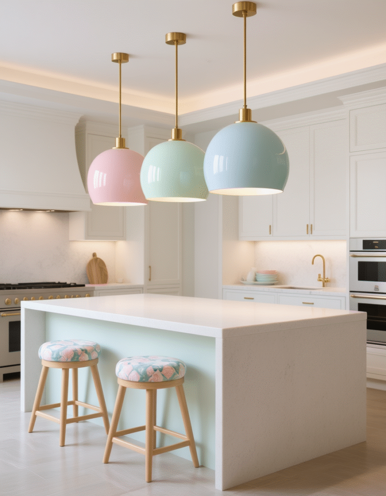 20+ Stunning Pendant Lighting Ideas for Kitchen Islands That Perfectly Repeat Your Color Palette