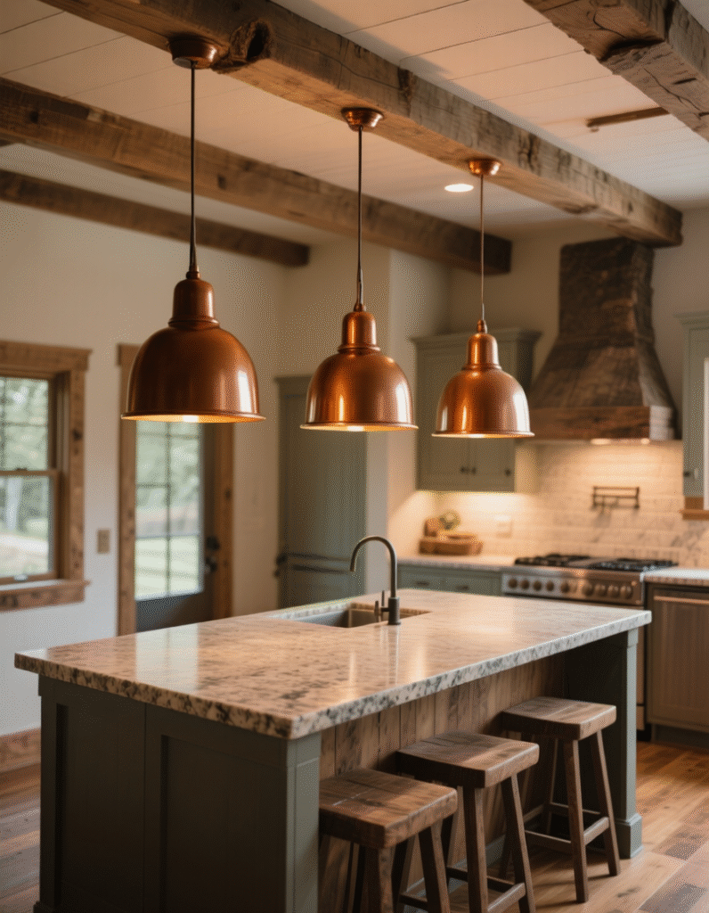 20+ Stunning Pendant Lighting Ideas for Kitchen Islands That Perfectly Repeat Your Color Palette
