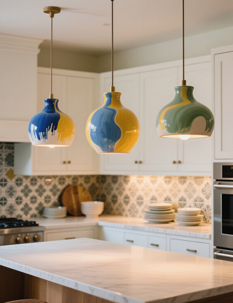 20+ Stunning Pendant Lighting Ideas for Kitchen Islands That Perfectly Repeat Your Color Palette