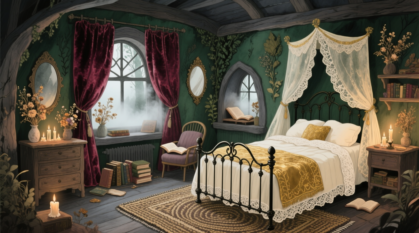 20+ Dark Cottagecore Bedroom Ideas That Feel Like a Fairytale