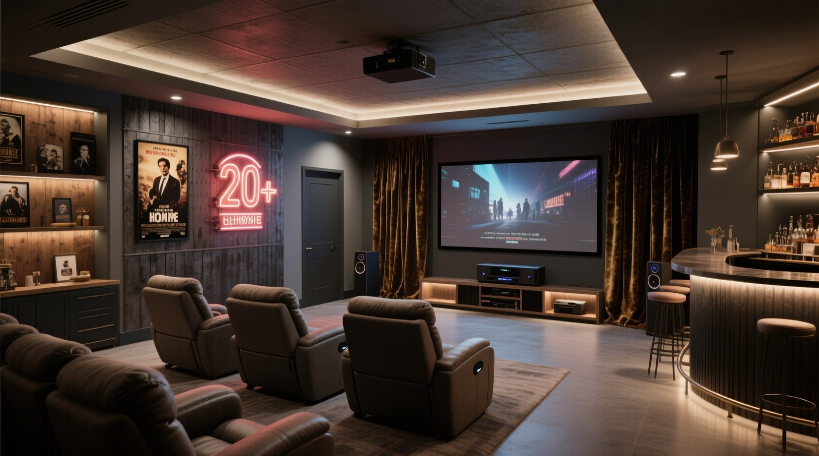 20+ Inspiring Home Theater Ideas for Your Basement