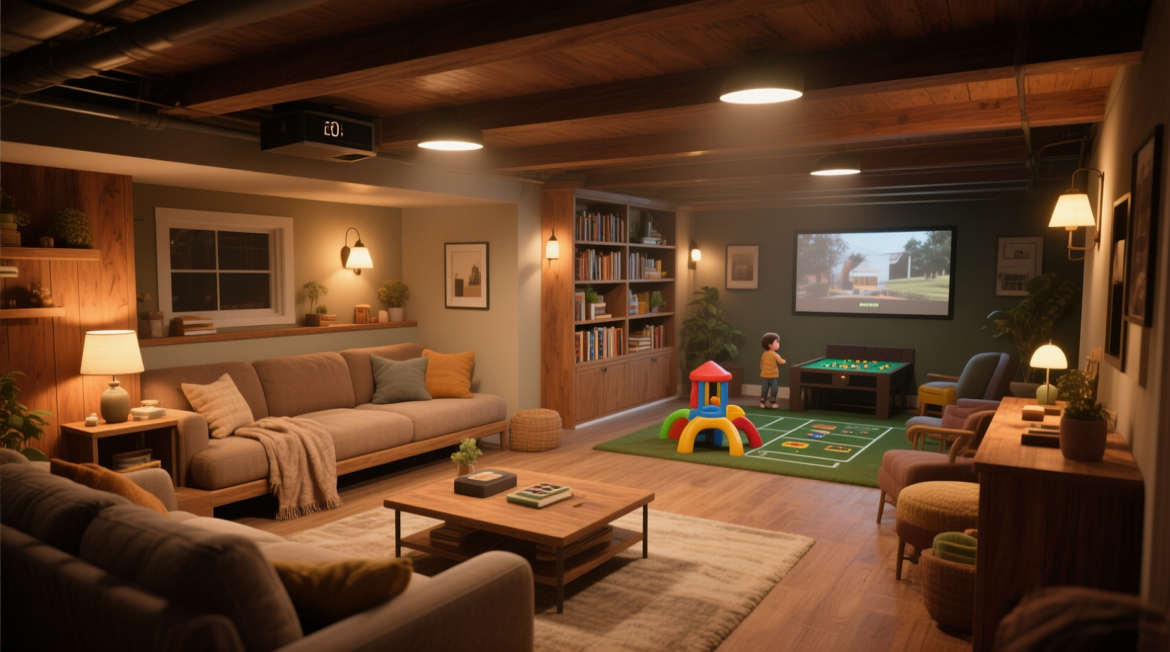 20+ Cozy Basement Ideas for the Perfect Family Space