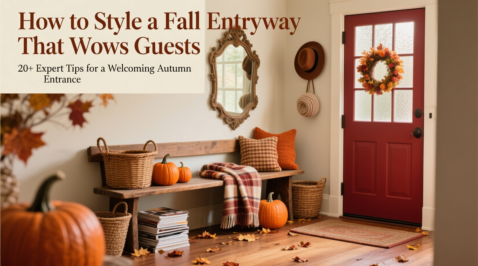 20+ How to Style a Fall Entryway That Wows Guests