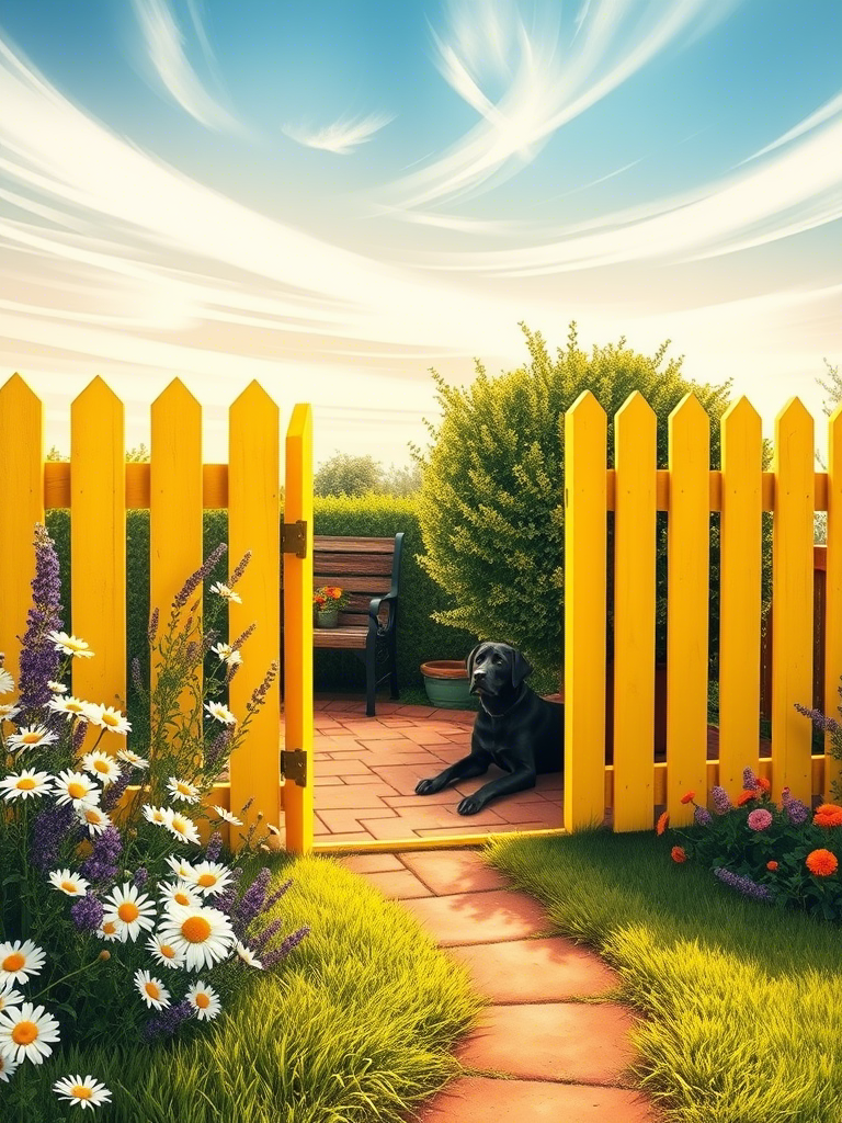 20+ Vibrant Colored Fence Ideas to Transform Your Yard