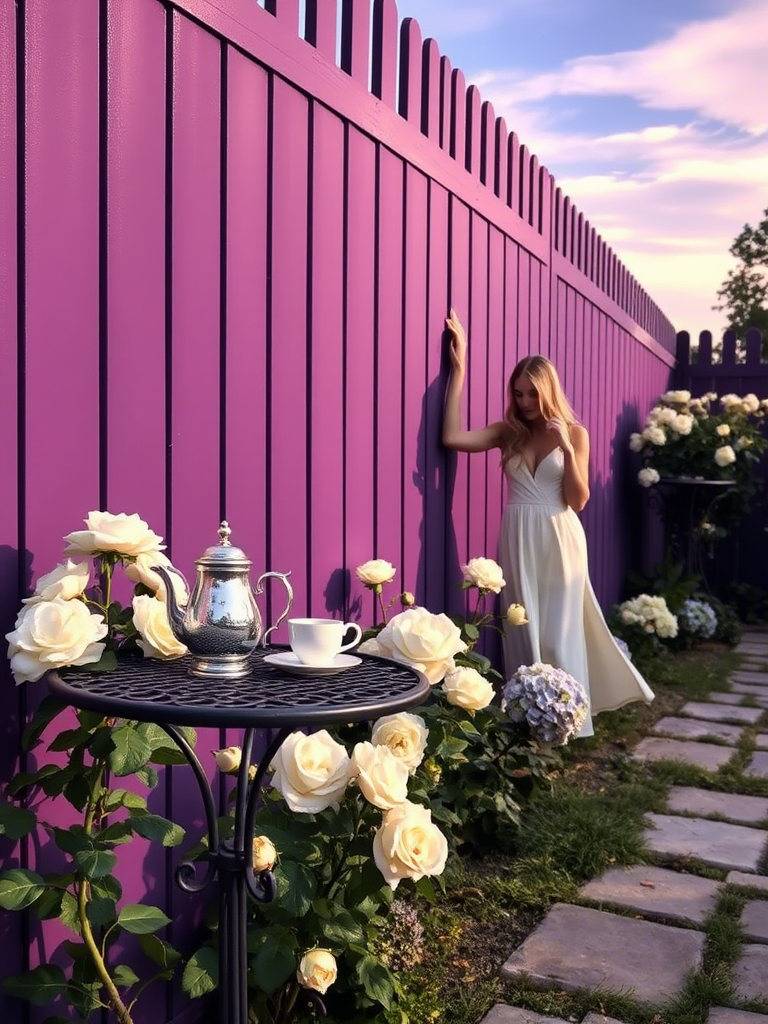 20+ Vibrant Colored Fence Ideas to Transform Your Yard