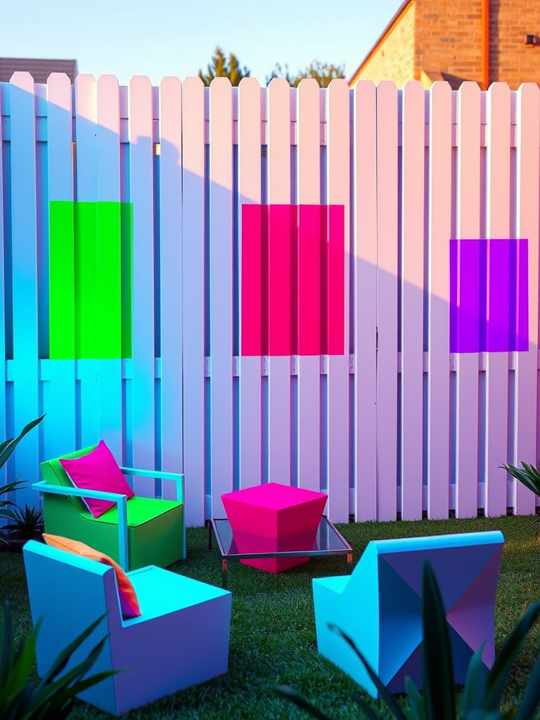20+ Vibrant Colored Fence Ideas to Transform Your Yard