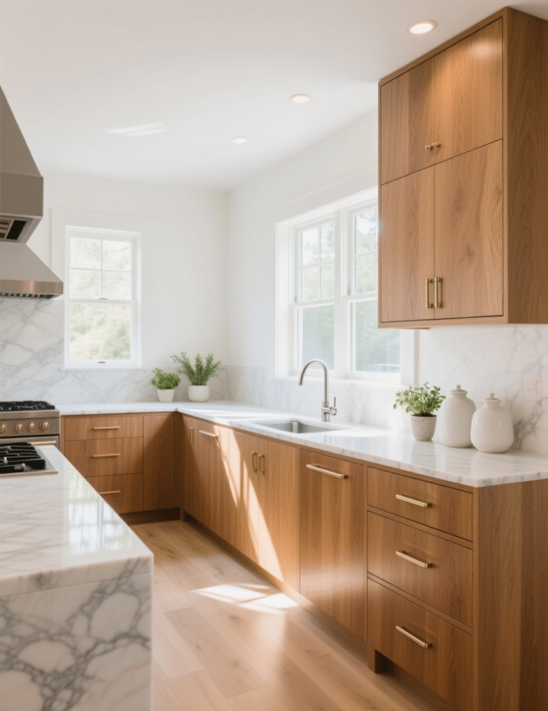 20+ Clever Ideas To Update Honey Oak Kitchen Cabinets With Wall, Floor, Ceiling & Decor Ideas