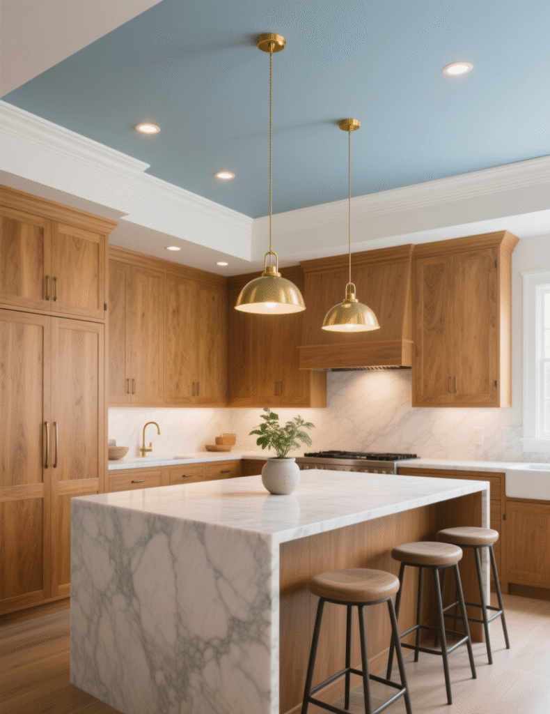 20+ Clever Ideas To Update Honey Oak Kitchen Cabinets With Wall, Floor, Ceiling & Decor Ideas