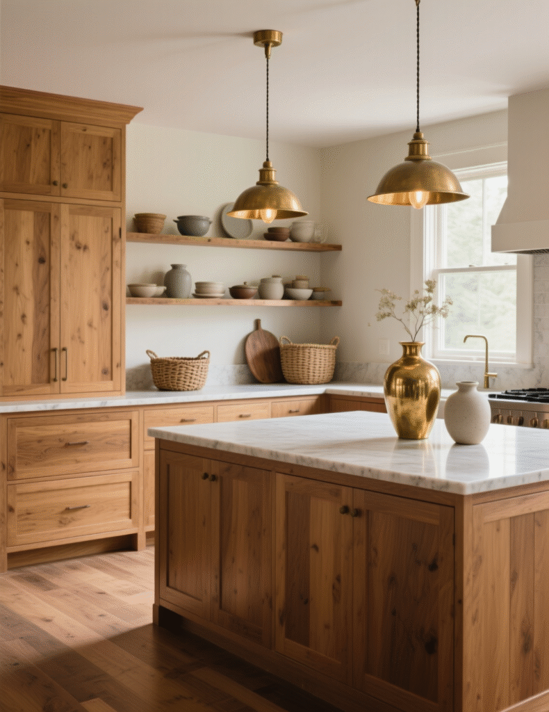 20+ Clever Ideas To Update Honey Oak Kitchen Cabinets With Wall, Floor, Ceiling & Decor Ideas