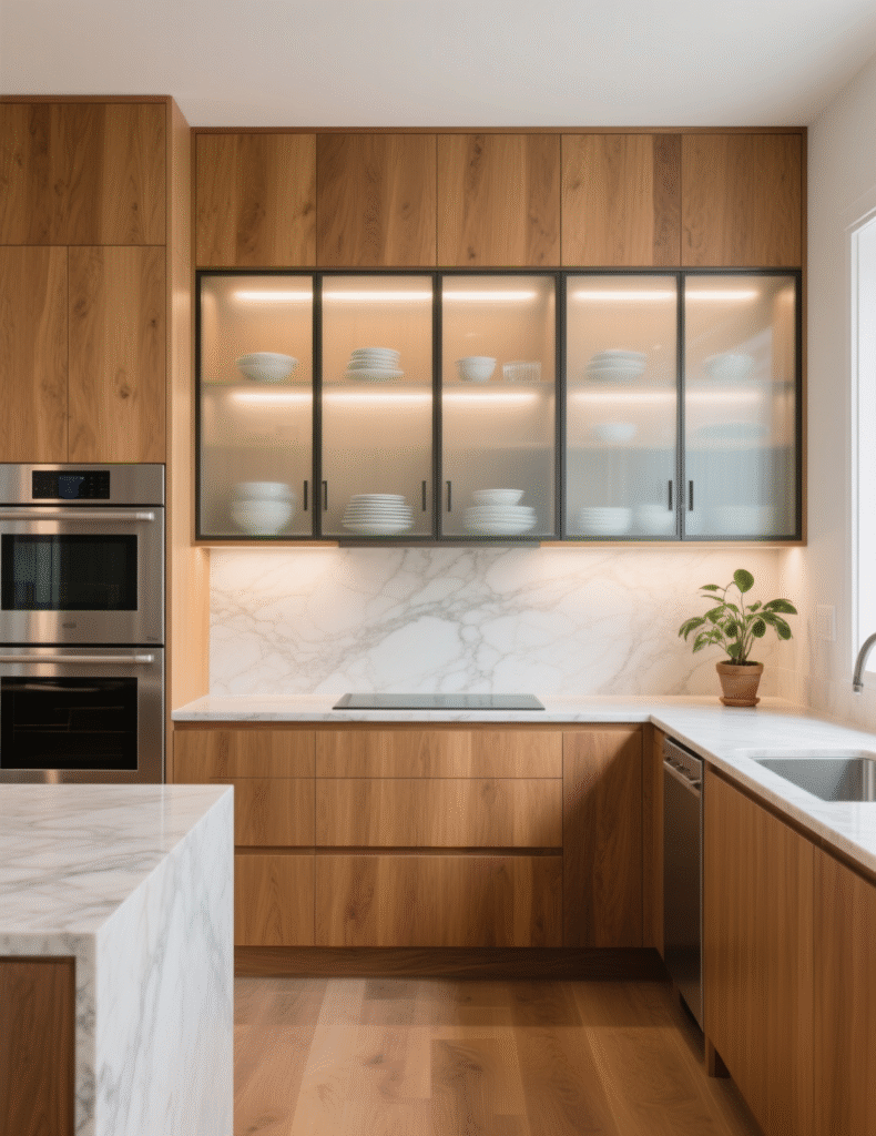 20+ Clever Ideas To Update Honey Oak Kitchen Cabinets With Wall, Floor, Ceiling & Decor Ideas