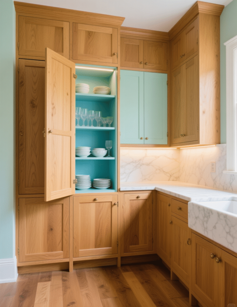 20+ Clever Ideas To Update Honey Oak Kitchen Cabinets With Wall, Floor, Ceiling & Decor Ideas
