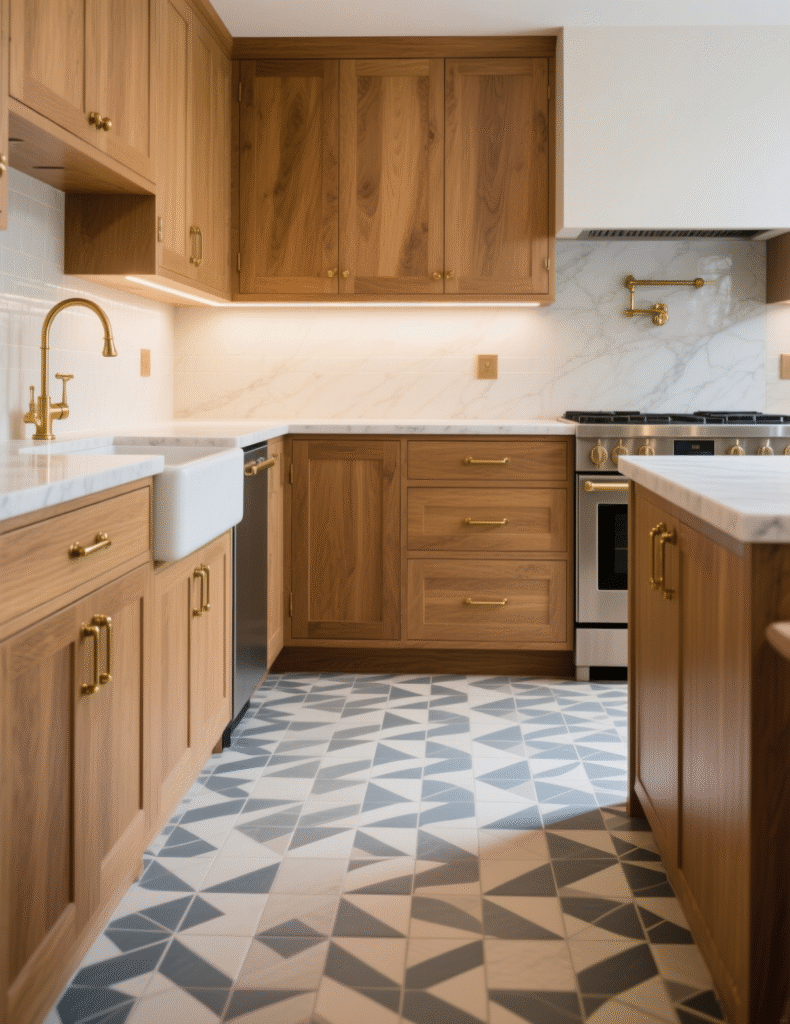 20+ Clever Ideas To Update Honey Oak Kitchen Cabinets With Wall, Floor, Ceiling & Decor Ideas