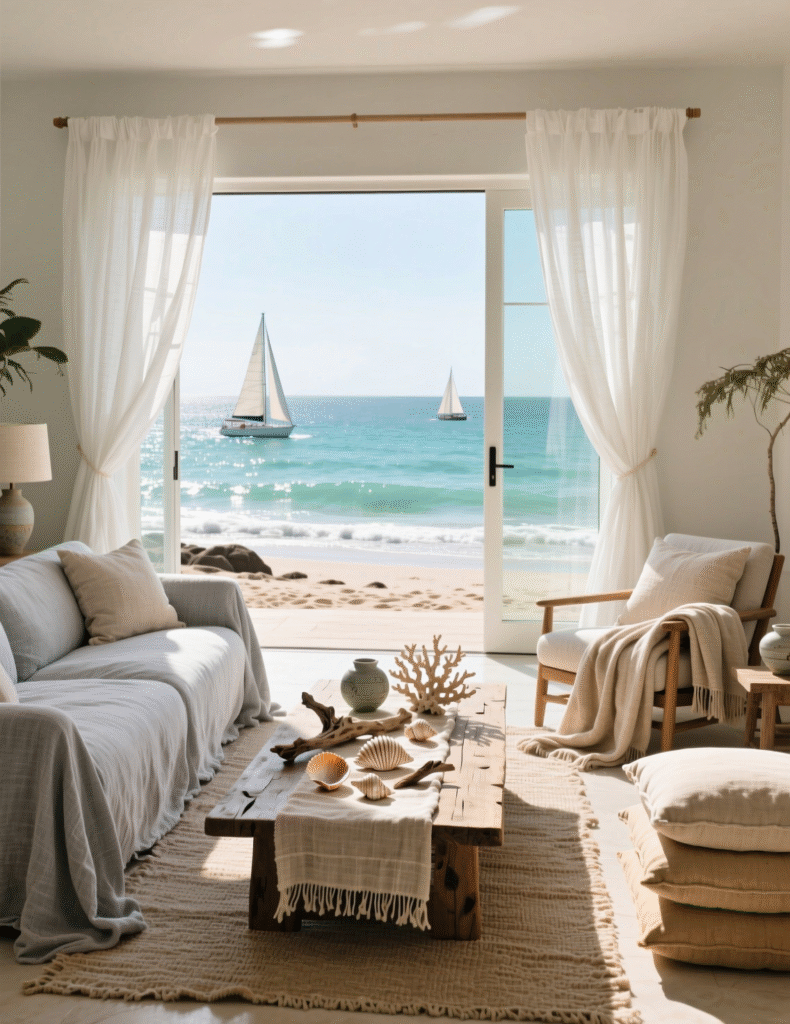 20+ Modern Coastal Living Room That Are Chic & Casual Perfect For A Beachy Living Room