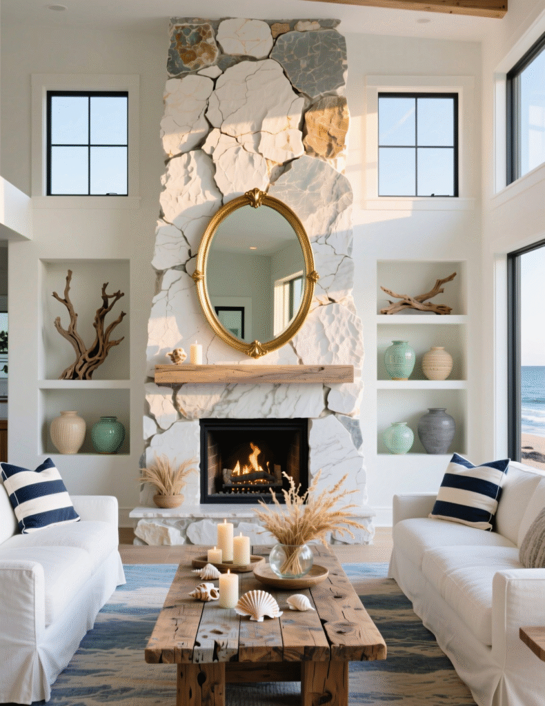 20+ Modern Coastal Living Room That Are Chic & Casual Perfect For A Beachy Living Room