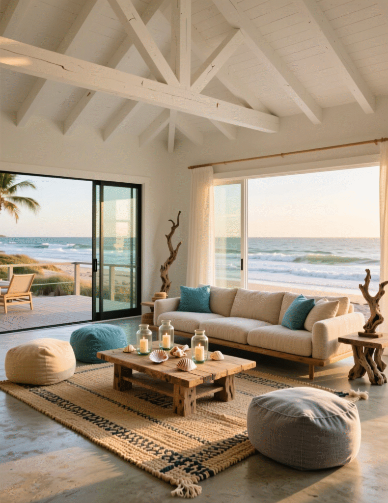 20+ Modern Coastal Living Room That Are Chic & Casual Perfect For A Beachy Living Room