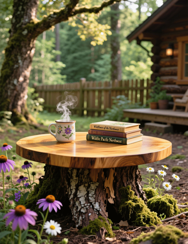 20+ Decorating Tree Stumps in Yard for DIY Furniture and Garden Art That Stands Out