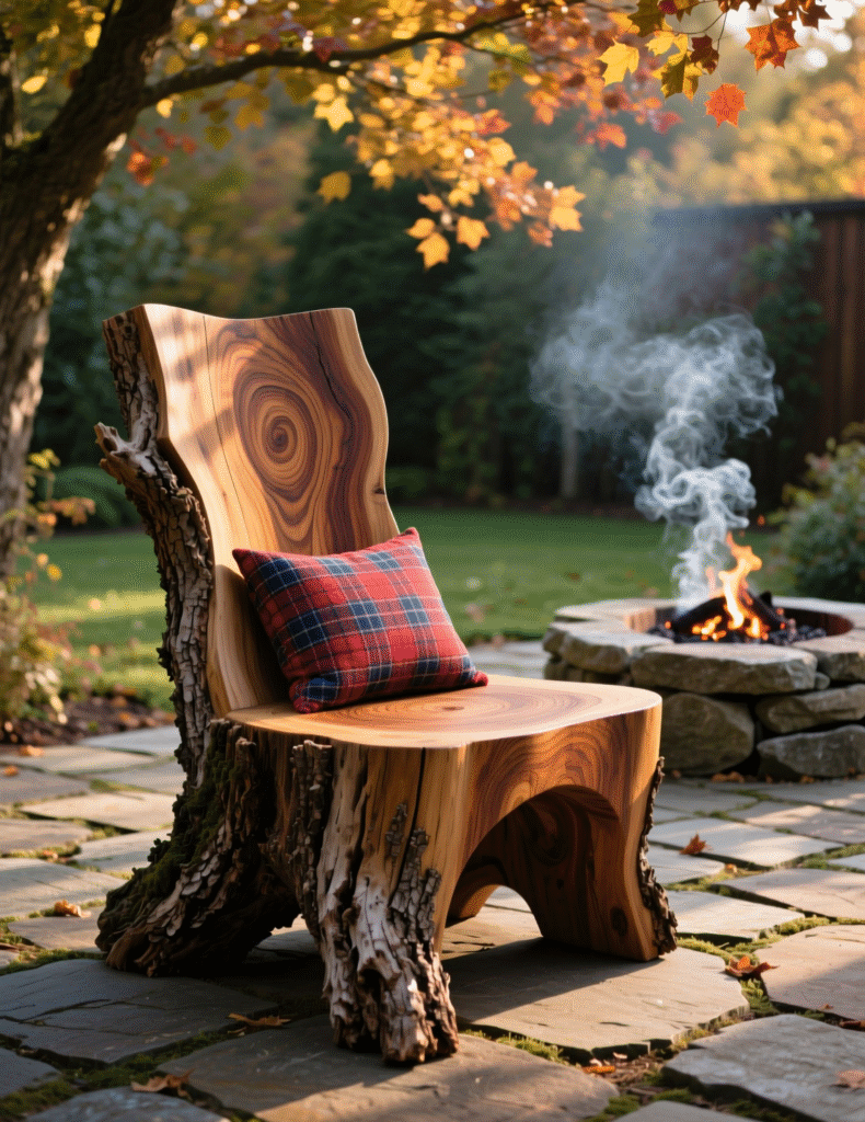 20+ Decorating Tree Stumps in Yard for DIY Furniture and Garden Art That Stands Out