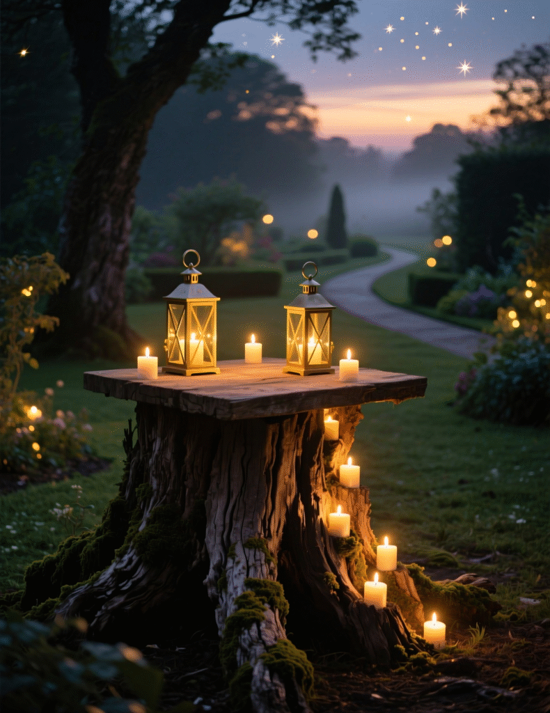 20+ Decorating Tree Stumps in Yard for DIY Furniture and Garden Art That Stands Out