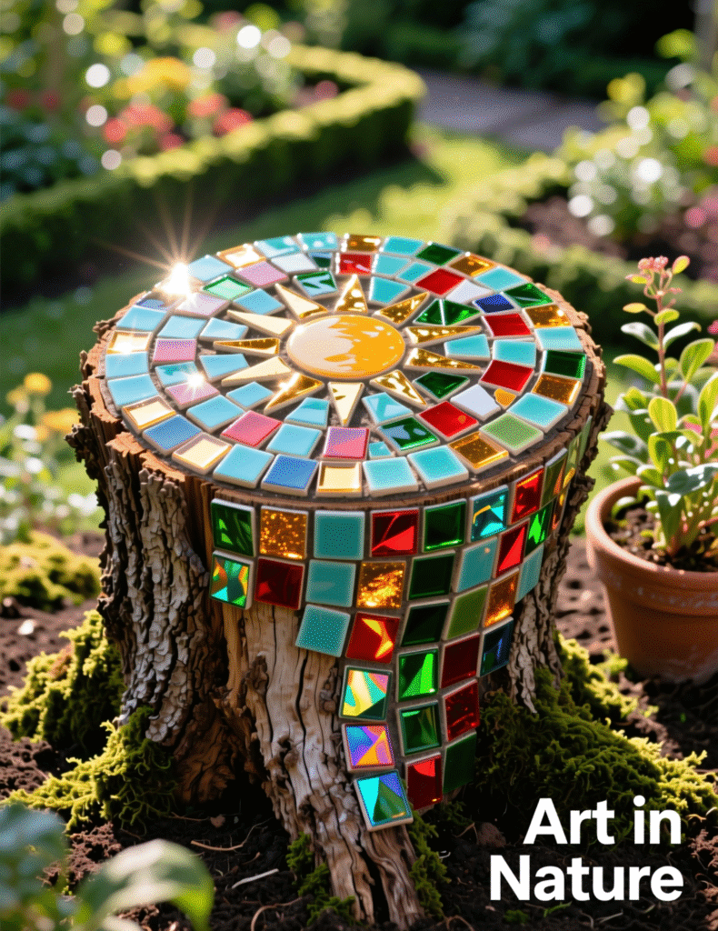 20+ Decorating Tree Stumps in Yard for DIY Furniture and Garden Art That Stands Out