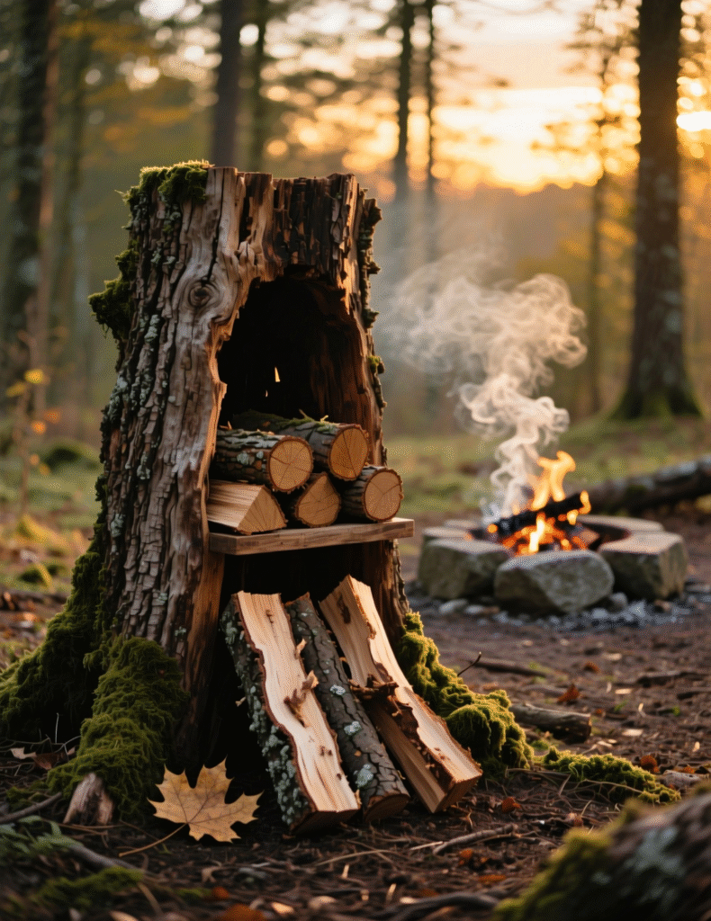 20+ Decorating Tree Stumps in Yard for DIY Furniture and Garden Art That Stands Out