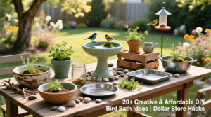 DIY Bird Bath: 20+ Creative and Affordable DIY Bird Bath Dollar Store Ideas